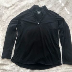 Black Kirkland Long Sleeve Athletic 1/4 Zip